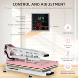 Heat Press Machine for T-Shirts: 2025 Upgraded 16x24 Auto Open Heat Press Slide-Out