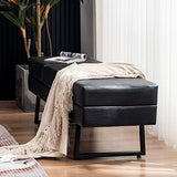Waiting Room Chairs, Heavy Duty Office Guest Reception Bench, Faux Leather Upholstered Lobby Chairs for Salon