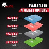 WOLF TACTICAL Weight Vest Plates - 5.75/8.75/14.5/19.75LB Pairs - WODs, Strength Training, Running, Heavy Workouts