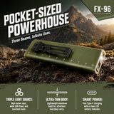 Little World EDC Flashlight & Rechargeable Work Light Combo – Small Pocket Flat Light, Magnetic Clip-on COB Side Light for Car Repair, Travel, Hiking, Camping, Emergency (Green)