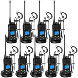 SAMCOM Programmable UHF Two Way Radios Long Range for Adults School,9 Packs