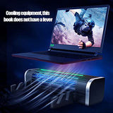 Laptop Cooler Gaming Notebook Cooler Laptop Cooling Pad Stand RGB LED Adjustable Silent 2600RPM Cable Tablet Desk Fan