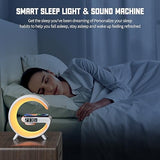 2025 New Mini LED Table Lamp, Wireless Charging Atmosphere Lamp, Bluetooth Speaker, Dimmable Night Light, Bedside Lamp, (White)