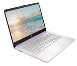 HP 14" Business Laptop Computer with 1-Year Office 365, Intel Quad-Core N150 Processor, 4GB RAM 640GB Storage (128GB UFS+512GB SD Card), Windows 11 Home, PLUSERA Earphones, Honey Lavender