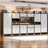 10-Piece Heavy Duty Steel Garage Cabinet System
