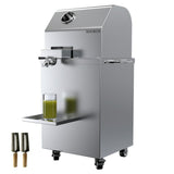 BOOROS Sugarcane Juice Machine 1100W Sugarcane Juicer With 3 Stainless Steel Rollers and 2.4" Extra Large Inlet, 300KG/H High Output Commercial Sugar Cane Juice Extractor,110V,Home/Commercial