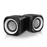 XDSRFVUY Computer Speaker for Laptop PC Subwoofer Wired Music Player Audio Speakers Deep Bass Sound Loudspeaker