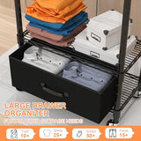 VyGrow Clothes Rack, Clothing Rack for Hanging Clothes, 4 Tiers Adjustable Closet Organizer | Load 445lbs | 23" L x 13.18" W x 78.74" H | Black