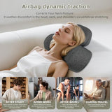 UQHH 3-in-1 Neck Massager Pillow with Heat, Vibration and Cervical Traction, Ergonomic Neck Support Aid and Neck Support Pillow for Pain Relief