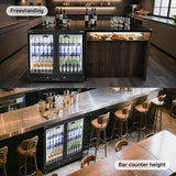 BODEGACOOLER Back Bar Cooler, 2 Door Commercial Beverage Refrigerator