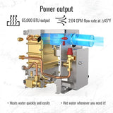 Hike Crew Tankless RV Hot Water Heater | Propane-Powered RV Water System for Instant Hot Water on Road Trips, Vacations, & More