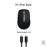 Logitech MX Anywhere 3S Mac Compact Wireless Mouse 8K DPI - Space Grey