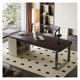 zhongxlla Standing Desk, Modern Home Office Desk Smoky Color Finish