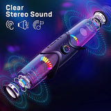 Computer Speakers for Desktop Monitor with RGB Light,PC Speakers with Subwoofer,USB Powered Sound Bar for Laptop