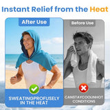 3 Pack Cooling Hoodie Towels for Neck and Face, Ice Towels for Hot Weather