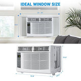 GarveeLife 6000 BTU Smart Window Air Conditioner – Fast Cooling up to 350 Sq.Ft – Quiet 110-115V Operation – Energy Efficient – Remote & App Control – Built-in WiFi – Easy Installation – There is WIFI