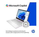 HP 14" Business Laptop Computer with 1-Year Office 365, Intel Quad-Core N150 Processor, 4GB RAM 640GB Storage (128GB UFS+512GB SD Card), Windows 11 Home, PLUSERA Earphones, Honey Lavender