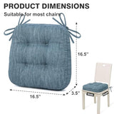 Shinnwa Dining Chair Cushions Set of 6, Dual-Layer Memory Foam Kitchen Chair