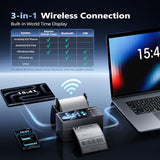 Phomemo 300DPI 4" Touchscreen Wi-Fi 4x6 Thermal Shipping Label Printer & 500Pcs 4X6 Thermal Labels