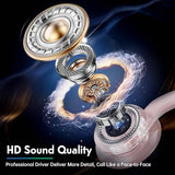 Wireless Headsets with Microphone, Ultra Lightweight& 50+ Playtime, Wireless Headset for Cell Phones