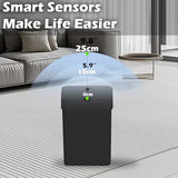 ELPHECO Bathroom Trash Can with Lid, 2 Pack Automatic Garbage Can