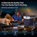 Megiu Car Refrigerator Portable Car Fridge 12V Refrigerator 23 Quart (22 Liter) Freezer Compressor Cooler 12V/24V DC -0.4℉~+59℉ (Blue)