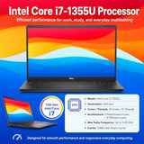Dell 2026 DC15250 Ai Touchscreen Laptop, 16GB DDR5, 512GB SSD, Intel i7 CPU