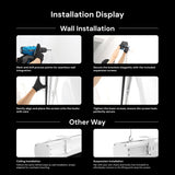 Valerion 120" Motorized Projector Screen, Outdoor Waterproof Drop-Down Screen, 2 Recharges Yearly, 4K/8K Ultra HD, Wrinkle-Free, Aluminum Frame, for Theater-Grade Home & Backyard Movie Night
