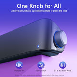 Nylavee Computer Speakers with Subwoofer, 2.1 PC Speakers System with Bluetooth 5.4 & 3.5mm Aux-in, 60W Peak Power