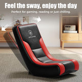 GTPLAYER Floor Rocker Gaming Chair – Adjustable Angle Limiter, Ultra Lightweight Ergonomic Floor Rocking Game Seat for Gaming and Lounging, Red