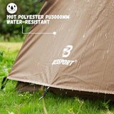Bessport Camping Tent for 3 Person, Lightweight Backpacking Tent Waterproof Windproof Two Doors Easy Setup Double Layer Outdoor Tents for 3 to 4 Seasons, Suitable for Outdoor,Hiking,Camping
