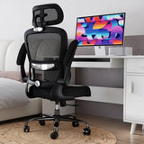 TRALT Office Chair Ergonomic Desk Chair, 330 LBS Home Mesh Office Desk Chairs with Wheels (Black)