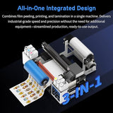 DXZ A3 UV DTF Printer All-in-One with Laminator, Dual XP600 Print Heads
