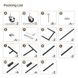 Clothes Rack, Double Rods Rolling Clothing Rack for Hanging Clothes, Portable Garment Rack with Wheels, Coat Rack Wardrobe Closet Load 240 LBS, Black