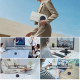BALILA Conference Speaker and Microphone, 10 AI Mics 360° Voice Pick Up & Noise Reduction, USB Speakerphone for 10-15 People