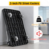 Foldable Platform Cart, 220 lbs Capacity Push Cart Dolly with 3-Inch PU Wheels