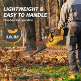 Leaf Blower Cordless, 21V Cordless Blower with 2 x 3.0Ah Battery, 540CFM 140 MPH Battery Powered Leaf Blower, Lightweight Handheld Blower