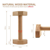 Push-up Stand, 2 PCS Wood Pushup Bars Non-Slip Base Exercise Home Workout Equipment, 30CM Wooden Parallettes Handle Stands Grip for Men Strength Training, Planks Calisthenics airogym