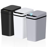 jinligogo 3Pack Bathroom Small Trash Can with Lid, 2.6 Gallon Touchless Automatic Garbage Can Slim Waterproof Motion Sensor Smart Trash Bin for Bedroom, Office