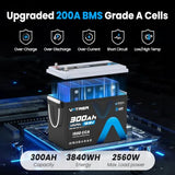 12V 300Ah Lithium LiFePO4 Battery (APP Monitoring&Energy Storage&Starting)