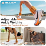 SE7EN Magnetic Ankle Weights for Women & Men | Set of 2 Weights (1 lb Each) | Adjustable Size Silicone Wirst & Leg Weights for Pilates, Yoga