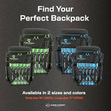 Evolution Fishing Drift Series 3700 Tackle Backpack with QuikLatch System & 2 Rod Holders – Blue, Heavy Duty Fishing Backpack w/ 6 Tackle Trays