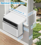 AKIRES U-Shaped Window Air Conditioner, 10,000BTU Air Conditioner Window Unit, Cools up to 450 Sq. Ft, Window AC with Cool, Fan, Dry, Sleep, Energy Saver, and Auto,6 Modes,24H Timer,Home,Office