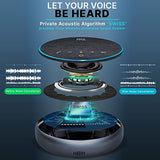 Pyle Portable Conference Speakerphone, Multifunctional Wireless BT Speaker Phone with USB C and Aux Cable