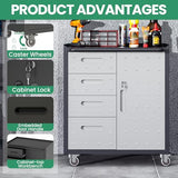 10-Piece Heavy Duty Steel Garage Cabinet System