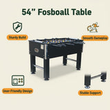 ComeWay 55'' Soccer Table, Large Size Foosball Game Table for Adult, Football Table with Cup Hloders & Sturdy Leg for Game Rooms & Parties