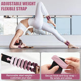 INDEPANDIA Wrist & Ankle Weights for Women and Men, 2lbs Pair Adjustable Silicone Weighted Bangles for Arm & Leg Workouts, Gradient Rose Mauve