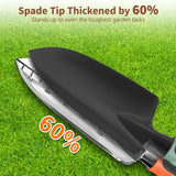 4 Pcs Gardening Set – 3 Tier Black Metal Plant Stand for Indoor Outdoor Large Planters and 3 Pcs Garden Tools Set