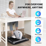Under Desk Bike Pedal Exerciser, Quiet Magnetic Mini Exercise Bike with MERACH App for Arm, Leg Recovery, Physical Therapy, Smooth Foot Desk Cycle