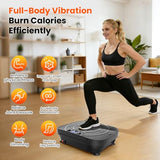 AXV Vibration Plate Platform Exercise Machine Fitness Vibrating Shaking Full Body Shaker Workout Vibrate Stand Shake Board Sport Gym for Weight Loss Lymphatic Drainage for Women Men